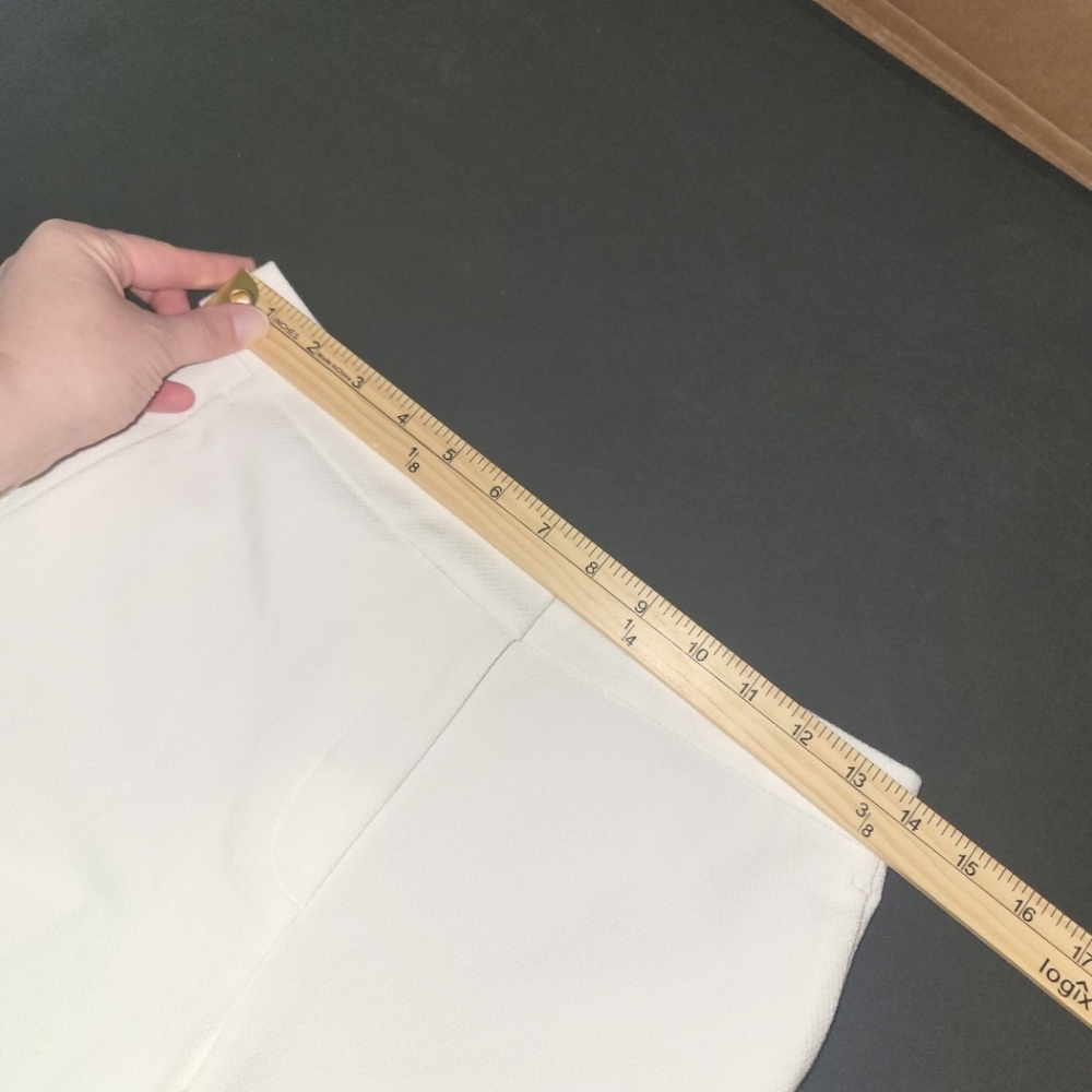 New Ann Taylor White High Rise Curvy Ankle Pants 2P - Picture 9 of 13